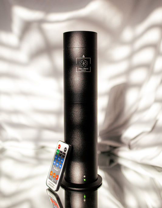 Our Waterless Scent Diffusers infuses up to 800 square feet with ease and efficiency. Begin your scenting journey with the easy-to-use home essential. Sleek and compact, this waterless, heatless scent diffuser features plug and play portability and the ability to change scents easily. This type of advanced atomization technology is also residue free and safe for pets and children.