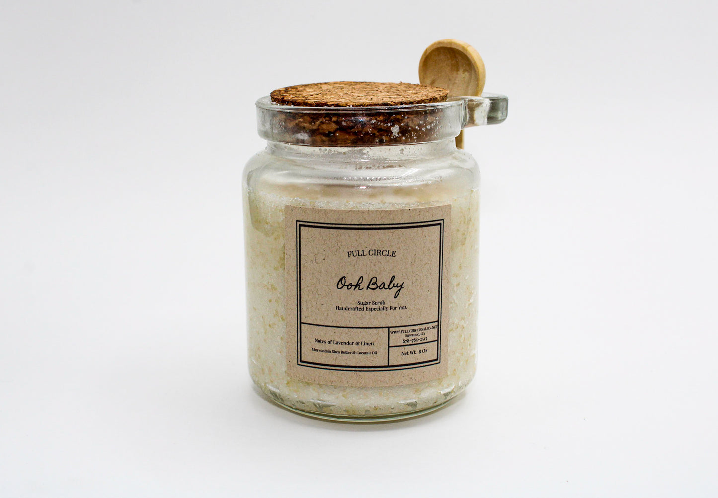 Each sugar scrub is formulated with shea butter and coconut oil, so no need to moisturize after your shower. Sugar Scrub provides gentle exfoliation and long-lasting hydration. The sugar crystals buff away dead skin buildup and unclog pores, all while sealing in moisture. Every scrub is made with only the highest quality of ingredients and is perfect for nearly all skin types.